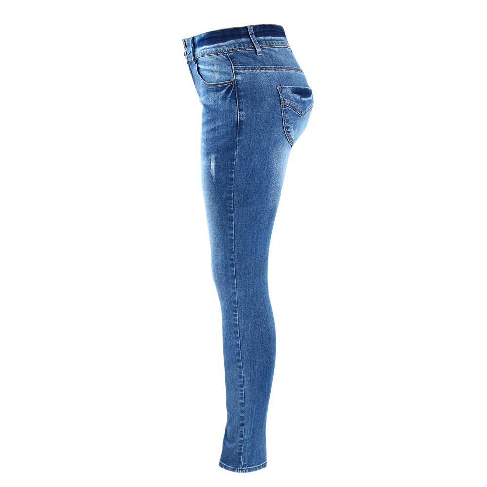 Basic Chic Style Fading Stretch Skinny Ture Denim Jeans - Sheseelady Main image