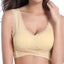 Sexy Front Cross Side Buckle Wireless Lace Bra Breathable Sport For Women Push Up