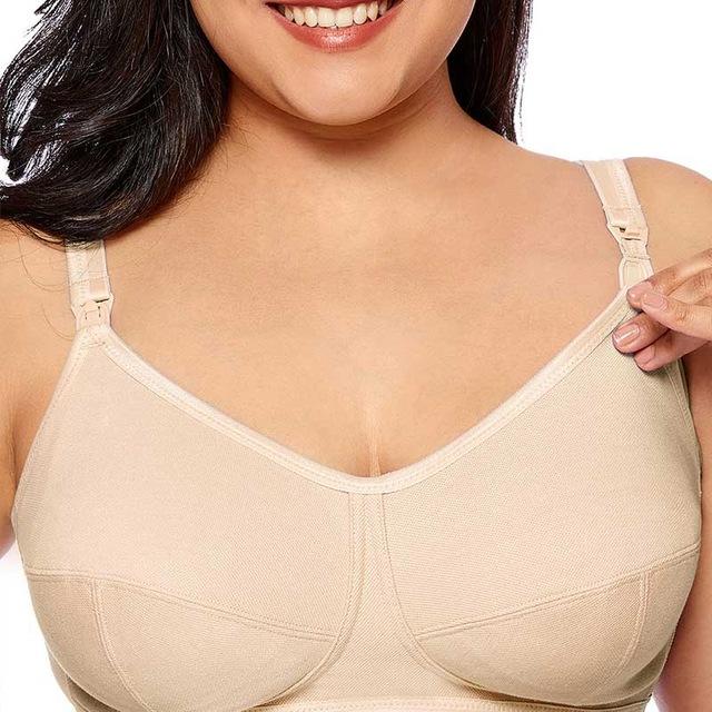 Women Breathable Supportive Cotton Maternity Nursing Bra Plus Size