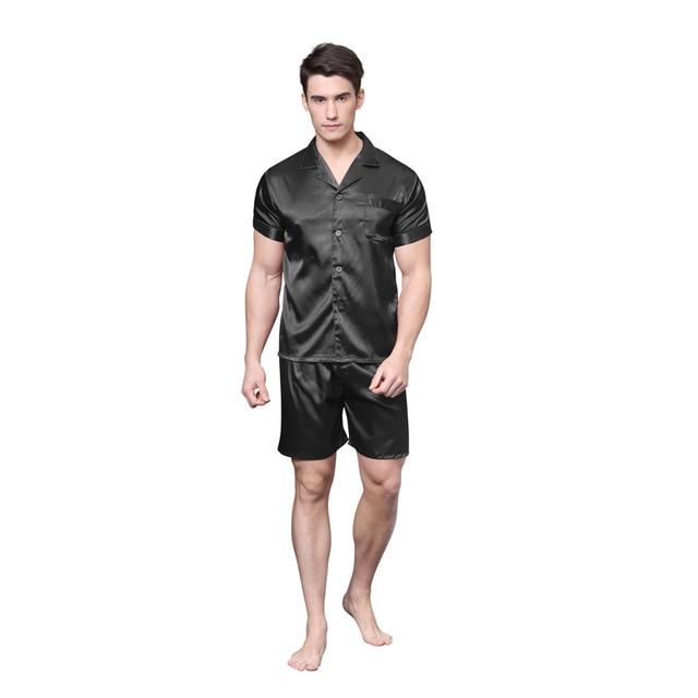 Men's Satin Silk Sleepwear Pajama Set - Soft & Comfortable