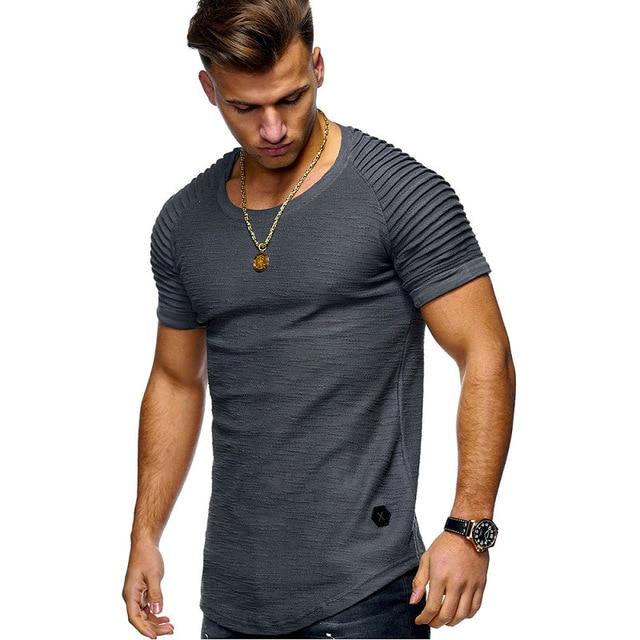 Men's Cotton Blend Short Sleeve Solid T-Shirt