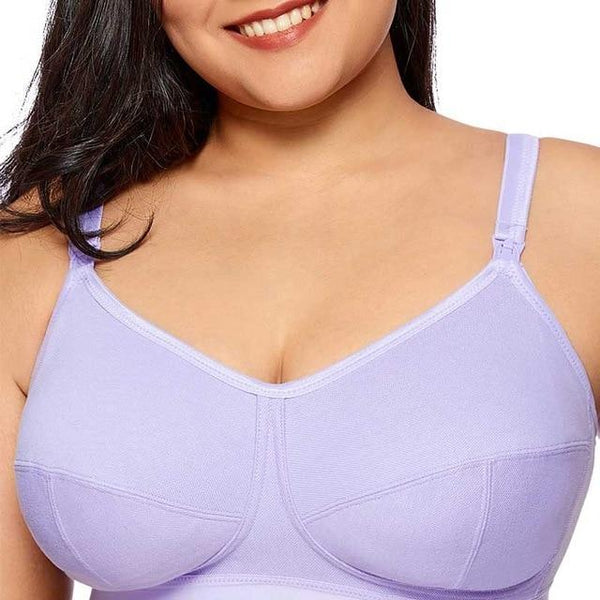 Women Breathable Supportive Cotton Maternity Nursing Bra Plus Size
