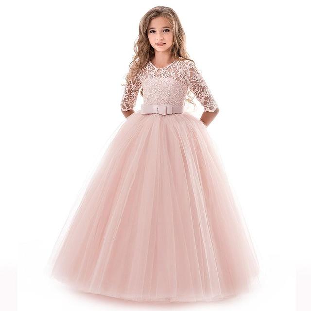 Girls' Long Evening Party Wedding Dress Main image