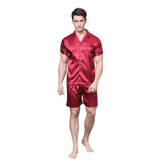 Men's Satin Silk Sleepwear Pajama Set - Soft & Comfortable