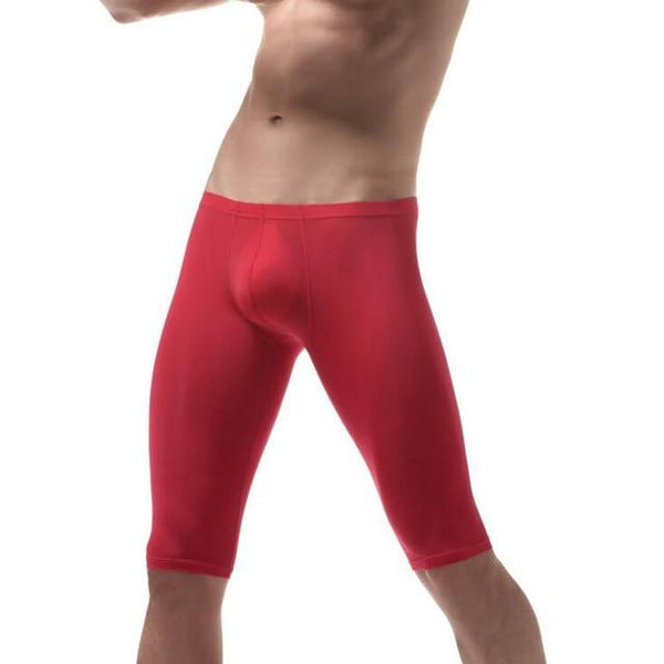 Men's Ultra-Thin Body Sculpting Sleep Pants-Men Sleepwear-Xinanduo-Red-M-Xinanduo
