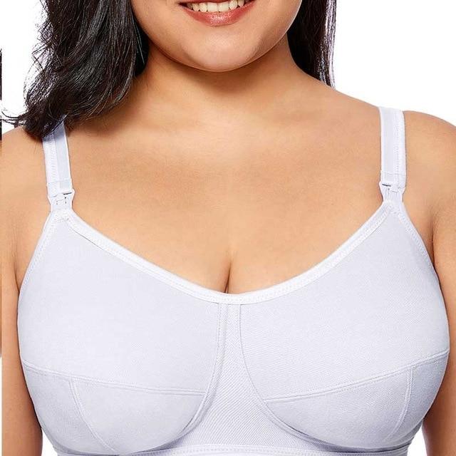 Women Breathable Supportive Cotton Maternity Nursing Bra Plus Size