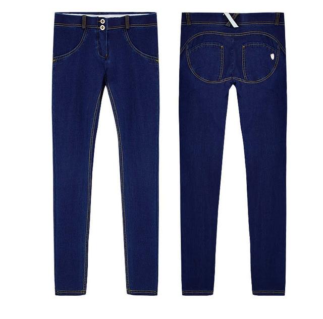 Sexy Low Waist Peach Push Up Hip Skinny Denim Jeans